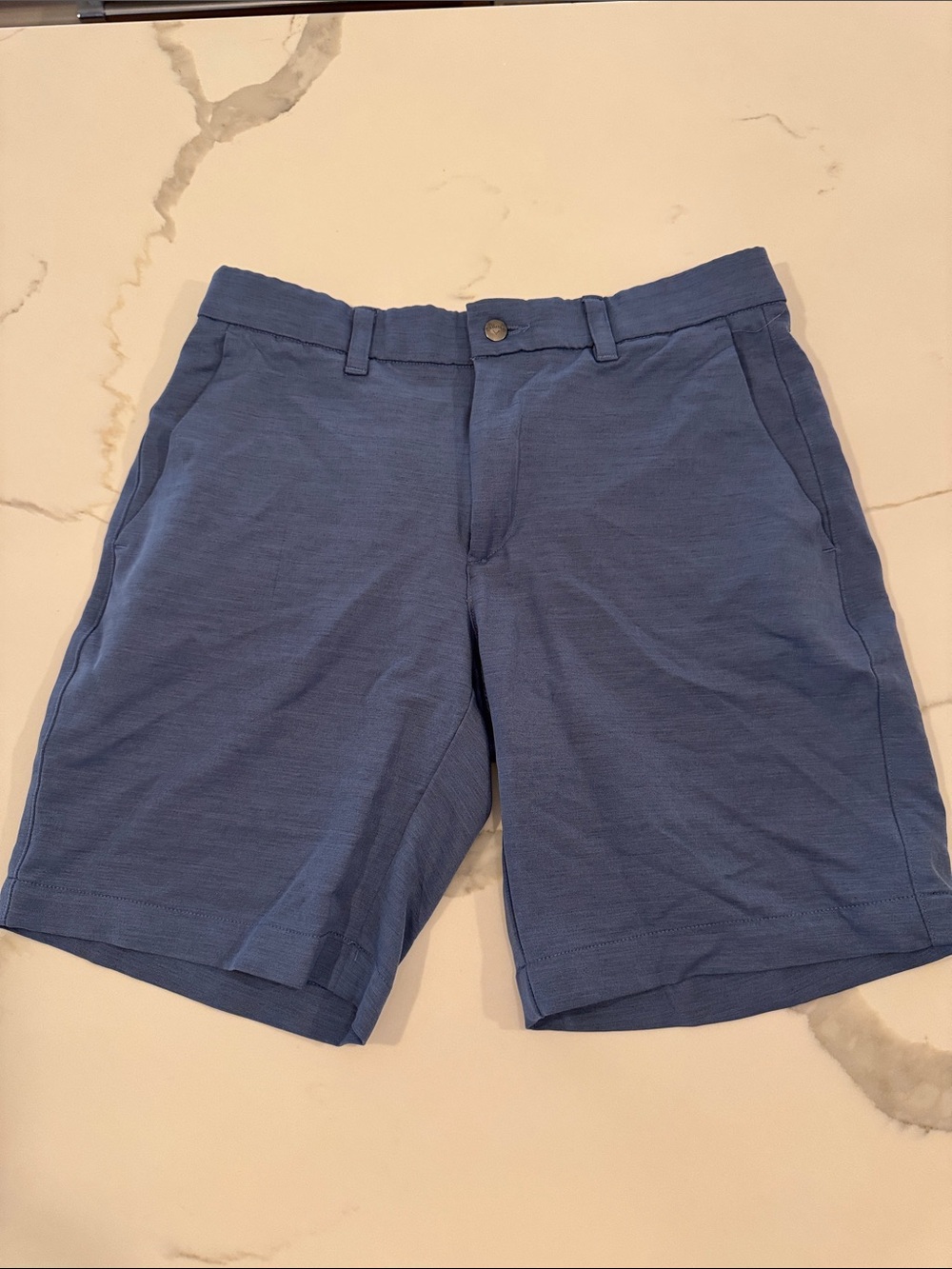 Callaway Men's Heathered Navy-Blue Golf Shorts